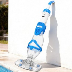 Lightweight Cordless Pool Cleaner with Strong Suction for Leaves and Debris