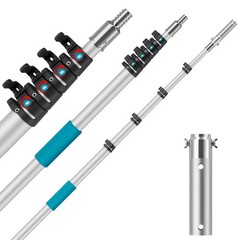 Pool Pole Telescopic 16FT Heavy Duty Aluminum, Adjustable Clasp Lock, Extensi…