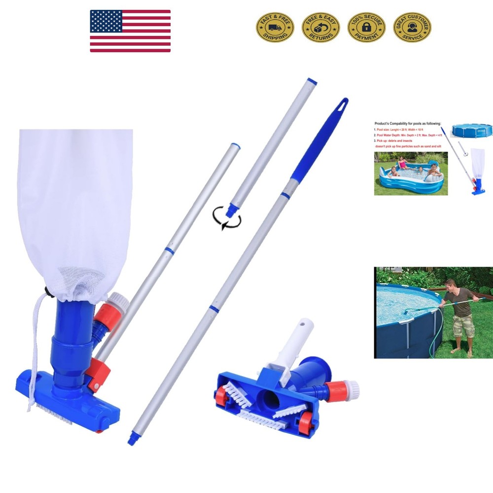Effortless Pool Cleaning Jet Vacuum – 57&Prime; Poles, No Electric Power Required