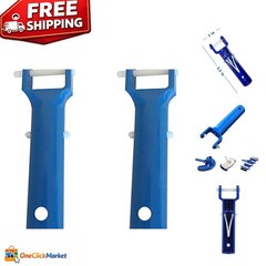 2 Pack Pool Vacuum Head Handle Replacement Kit – Blue & Durable