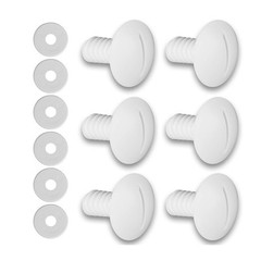 Replacement Wheel Screws Kit Wheel Screw White 6Pack C-55 C55 High Quality