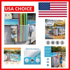 4-Pack Mesh Storage Bags for Pool Noodles, Toys & Floats – Lightweight Elegance