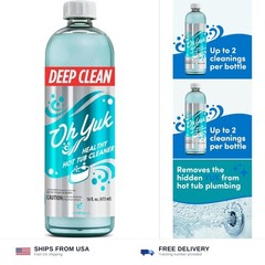 Oh Yuk Healthy Hot Tub Cleaner, Hot Tub Cleaner for Indoor and Outdoor Hot Tu…