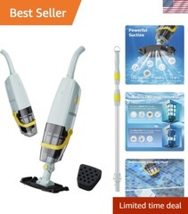 S1 Upgraded Cordless Vacuum with Fine-Sponge – Ideal for Above & In-Ground Pools