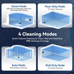 X5 Robotic Pool Vacuum for Inground Pools, Cordless Cleaner W/Smart Navigation,