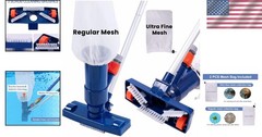 Pool Spa Jet Vacuum Cleaner + Brush & 56&Prime; Pole
