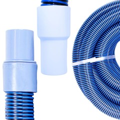 Swimline HydroTools 40’ Premium Spiral Wound Pool Vacuum Hose with Swivel Cuff