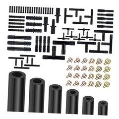 6PCS 5Ft Silicone Vacuum Hose Automotive,Vacuum Lines Automotive Kit Black