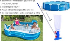 Effortless Pool Cleaning Jet Vacuum – 57&Prime; Poles, No Electric Power Required