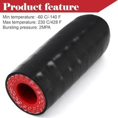 Silicone Coolant Cap Vacuum Hose Plug with Clamp,High Temperature 3/8&Prime;(9.5mm)