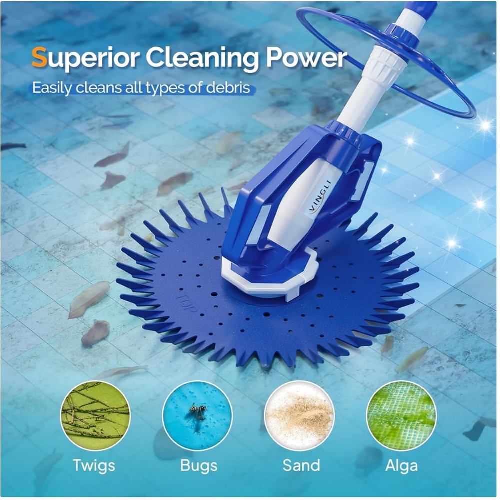 Effortless Pool Cleaning with Adjustable Suction