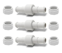 280, 380, 180 Pool Cleaner Hose Swivel D20 and Hose Nut D15 Combo Kit 3 Pack