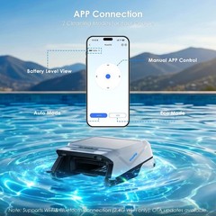 Pura V12 Solar Powered Automatic Pool Surface Robot Skimmer