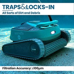 SERENELIFE AUTOMATIC ROBOT POOL CLEANING ROBOT THREE MOTORS A3284 – TURQUOISE