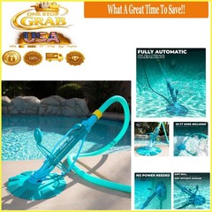 Blue Automatic Pool Cleaner Wall Climber for In-Ground & Above-Ground Pools