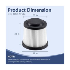 PVF110 Filter Replacement for Black and Decker Handheld Pivot Vacuu… Fast Ship