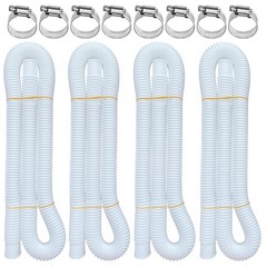 Pool Hoses for Above Ground Pools, 4 Pack 1.25 x 59 Inch 1.25*59inches, White