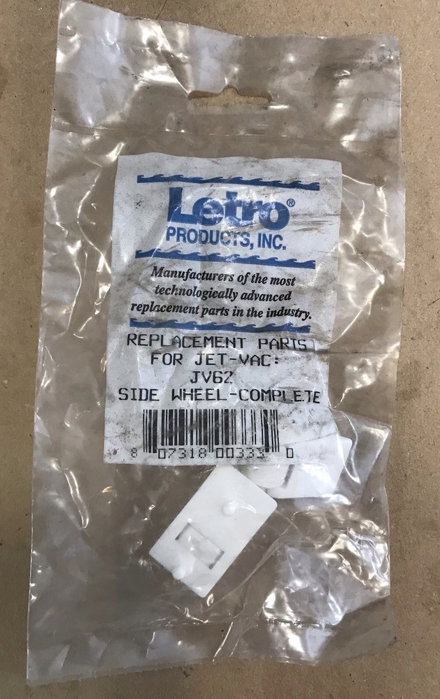 Side Wheel Roller Assembly 2 Pack Jet Vac Kit Complete Genuine Part JV62 JetVac