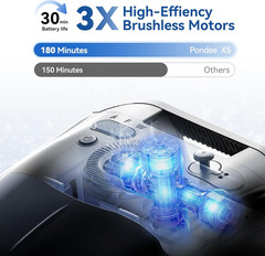 X5 Robotic Pool Vacuum for Inground Pools, Cordless Cleaner W/Smart Navigation,