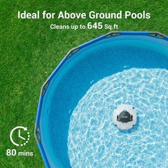 2025 NEW Pool Cleaner Robot Cordless Pool Vacuum Cleaner for Above Pools