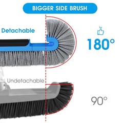 TidyMister 20 » Pool Brush Head for Cleaning Pool Walls, Curved Side Brush fo…