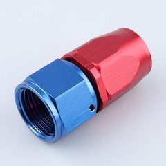 -10 AN Straight Swivel Hose End Fitting Aluminum Red 10AN Straight – Red/Blue