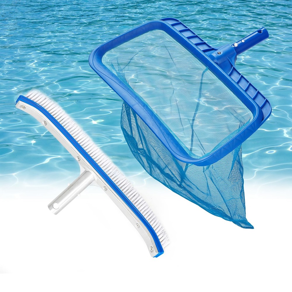 Swimming Pool Cleaner, Pool Skimmer Leaf Net with 18&Prime; Pool Skimmer Net