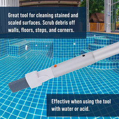 Pool Cleaning Pumice Stone with Pole Handle, 3 Pack – Clean Remove Rust Stains o