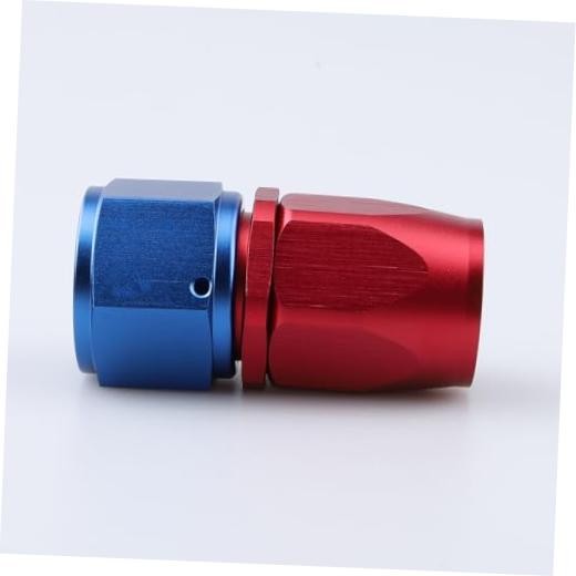 -10 AN Straight Swivel Hose End Fitting Aluminum Red 10AN Straight – Red/Blue