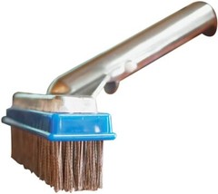 Pooline 5&Prime; Pool Brush with 5&Prime; Aluminum Back and Handle- Stainless Steel (11020)