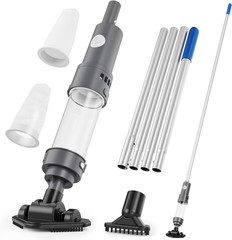 Cordless Handheld Pool & Hot Tub Vacuum for above Ground Pool, 12 Gals/Min Power