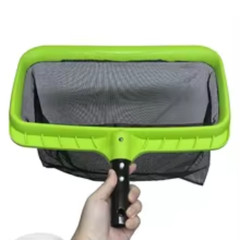 Professional Pool Skimmer Net with Green Frame-Heavy Duty Deep Leaf