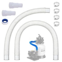 1.5&Prime; x 16&Prime; Pool Sand Filter Pump Hose for Intex & Coleman x 41&Prime;, White
