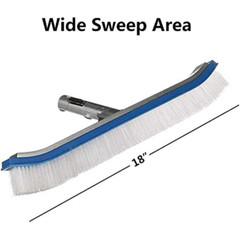 18 Inch Pool Brush Complete Cleaning Vacuum Head Brush Pool Cleaning Brush
