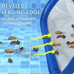 Ultra Fine Mesh Pool Skimmer Net for Sand, Silt, Pollen & Debris Removal