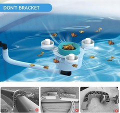 Floating Pool Skimmer with Basket for Above Ground Pools Automatic Floating