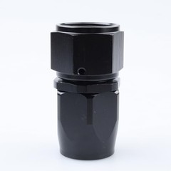 -12 AN Straight Swivel Hose End Fitting Aluminum Black 12AN Straight – Black