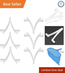Durable V-Clips for Telescopic Pool Poles – Essential 6 Pack for Pool Cleaning