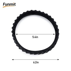 4 Pack Pool Cleaner Wheel Tires – Heavy-Duty Rubber for Zodiac MX8/MX6 Elite – U