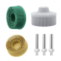 3Pcs Bristle Disc 2 Inch Gasket Remover Wheel Tool – 50#, 80#, 120# Size,