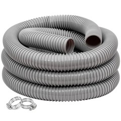 Dust Collection Hose 2 in × 5 ft Heavy Duty Flexible PVC 2in-5ft Gray