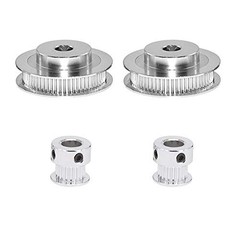 2PCS Set GT2 Synchronous Wheel 20&60 Teeth 8mm Bore Aluminum 20-60T-8B-6