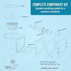 9.25-Inch Pool Skimmer Kit with Efficient Weir Door – Compatible with SP1091LX