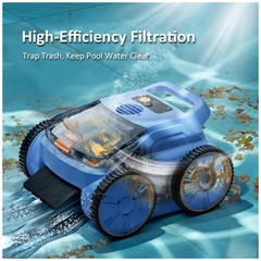 Intelligent Pool Cleaner – Sonar Navigation, Durable Brushes