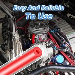 Shineyoo Red Vacuum Hose Kit 6PCS 1/8&Prime; 5/32&Prime; 3/16&Prime; 1/4&Prime; 5/16&Prime; 3/8&Prime; Tubings 5FT
