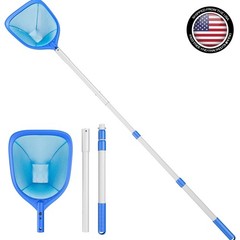 67.7 Inch Pool Skimmer Net with Adjustable Aluminum Pole for Effortless Cleaning