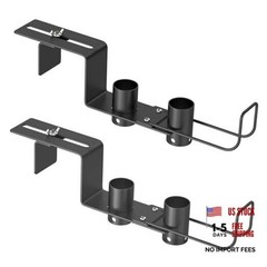 Pool Fence Hooks Adjustable, Heavy Duty Metal Hanger for Pool Equipment,
