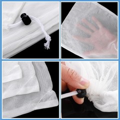6 Pcs Replacement Mesh Bag – 9 x 12.2 Inch Pool Leaf Vacuum Net with Pull & L…