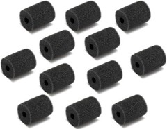 ATIE High Density Pool Cleaner Sweep Hose Scrubber 9-100-3105 12-Pack, Black