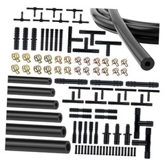 6PCS 5Ft Silicone Vacuum Hose Automotive Kit,ID 94PCS